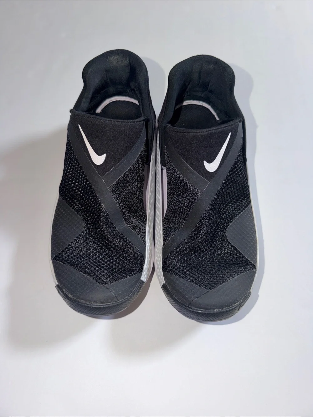 Nike Womens Slip-On Athletic Shoes in Black and White